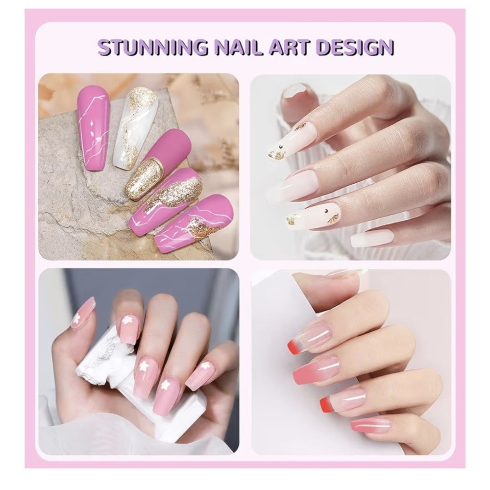 Poly Gel Nail Kit, Aubss 7 Colors Poly Nails Extension Gel Kit with 0.5Oz Clear - Picture 8 of 14
